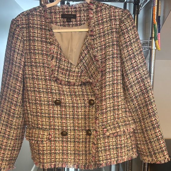 Ann Taylor Jackets & Blazers - Ann Taylor Tweed Double-Breasted Jacket